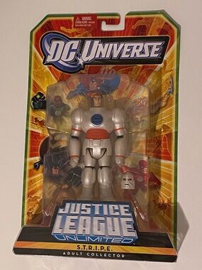 DC Universe S.T.R.I.P.E. Action Figure - Silver with Red and Blue Accents